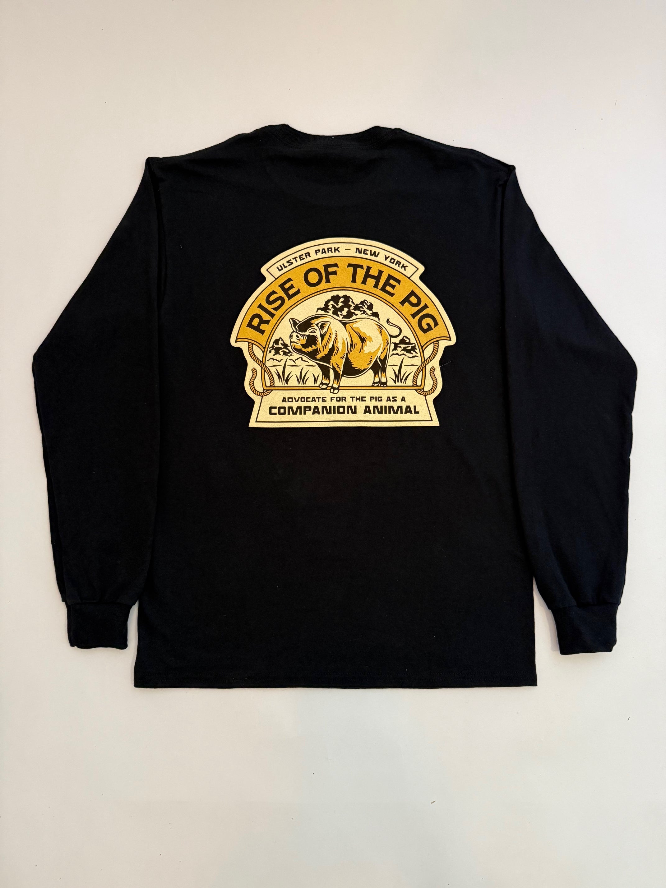 Rise of the Pig Black Long Sleeve Tee